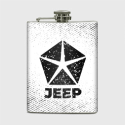 Фляга Jeep с потертостями на светлом фоне