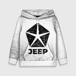 Детская толстовка 3D Jeep с потертостями на светлом фоне