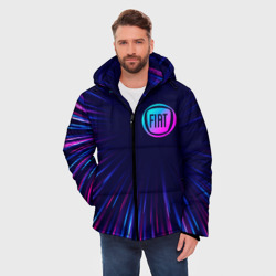 Мужская зимняя куртка 3D Fiat neon Speed lines - фото 2