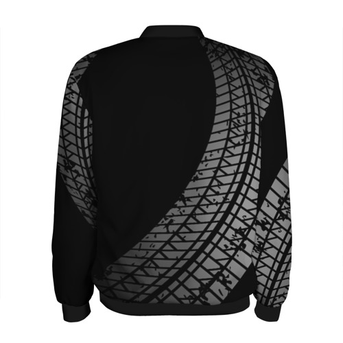 Мужской бомбер 3D Infiniti tire tracks, цвет черный - фото 2