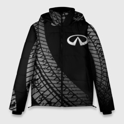 Мужская зимняя куртка 3D Infiniti tire tracks