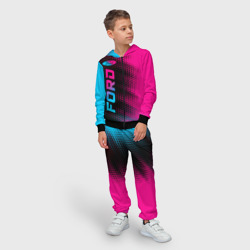 Детский костюм 3D Ford - neon gradient: по-вертикали - фото 2