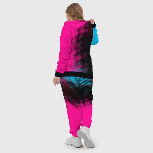 Женский костюм 3D Ford - neon gradient: по-вертикали, цвет черный - фото 6