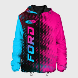 Мужская куртка 3D Ford - neon gradient: по-вертикали