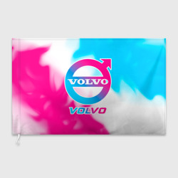 Флаг 3D Volvo neon gradient style