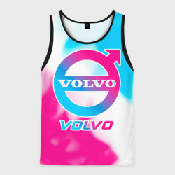 Мужская майка 3D Volvo neon gradient style