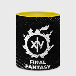 Кружка с полной запечаткой Final Fantasy с потертостями на темном фоне - фото 2