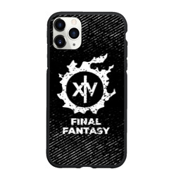 Чехол для iPhone 11 Pro Max матовый Final Fantasy с потертостями на темном фоне