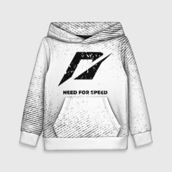 Детская толстовка 3D Need for Speed с потертостями на светлом фоне