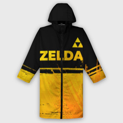 Мужской дождевик 3D Zelda - gold gradient: символ сверху