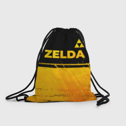 Рюкзак-мешок 3D Zelda - gold gradient: символ сверху