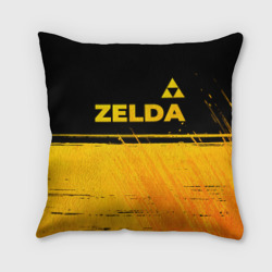 Подушка 3D Zelda - gold gradient: символ сверху