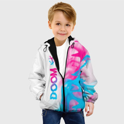 Детская куртка 3D Doom neon gradient style: по-вертикали - фото 2
