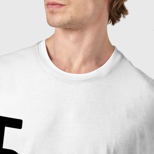 Мужская футболка хлопок Бодибилдер - с очень Большой буквы, цвет белый - фото 6