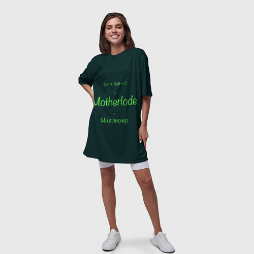 Платье-футболка 3D Чит-код motherlode, цвет 3D печать - фото 5
