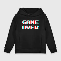 Детское худи Oversize хлопок Пиксельный глитч game over