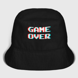 Мужская панама хлопок Пиксельный глитч game over