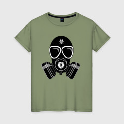 Женская футболка хлопок Противокислотный шлем