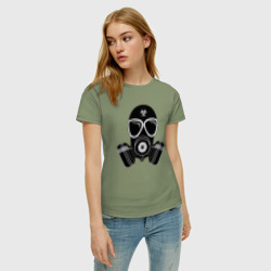 Женская футболка хлопок Противокислотный шлем - фото 2