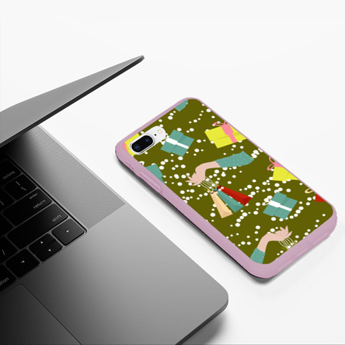 Чехол для iPhone 7Plus/8 Plus матовый Подарки и сувениры, цвет розовый - фото 5