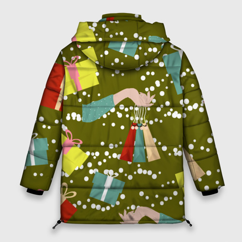 Женская зимняя куртка Oversize Подарки и сувениры, цвет светло-серый - фото 2
