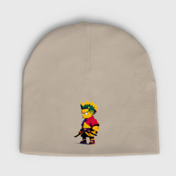 Детская шапка демисезонная Bart Simpson samurai - neural network
