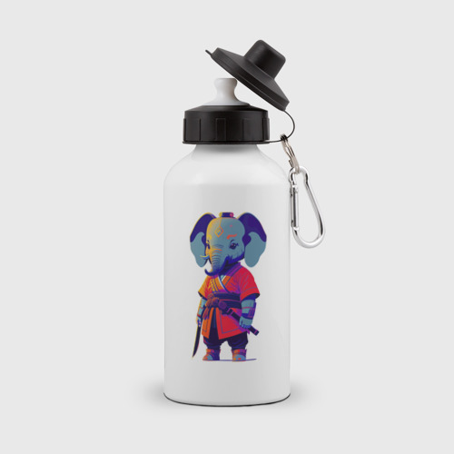 Бутылка спортивная Слонёнок самурай - нейросеть
