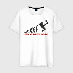 Мужская футболка хлопок Эволюция футбола