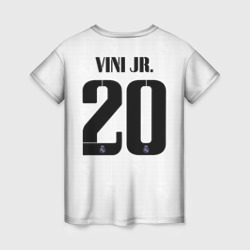 Женская футболка 3D Винисиус Жуниор Реал Мадрид форма 22-23 домашняя