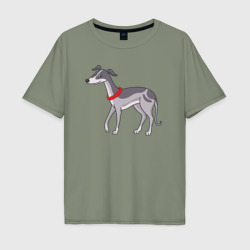 Мужская футболка хлопок Oversize Greyhound