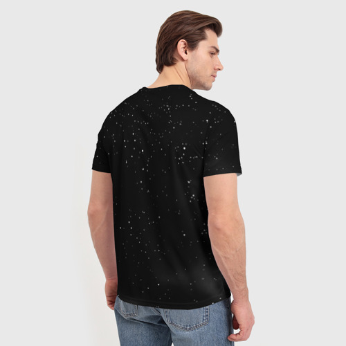 Мужская футболка 3D с принтом Игорь НАСА космос, вид сзади #2