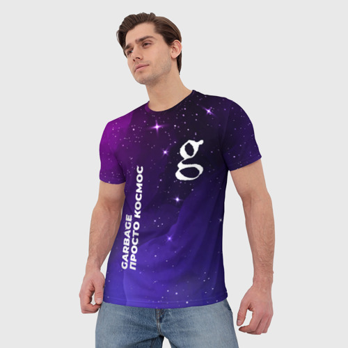 Мужская футболка 3D Garbage просто космос, цвет 3D печать - фото 3