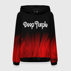 Женская толстовка 3D Deep Purple red plasma