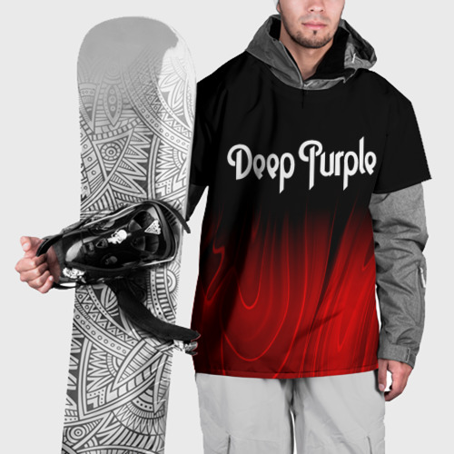Накидка на куртку 3D Deep Purple red plasma, цвет 3D печать