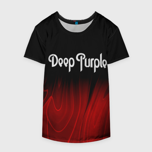 Накидка на куртку 3D Deep Purple red plasma, цвет 3D печать - фото 4