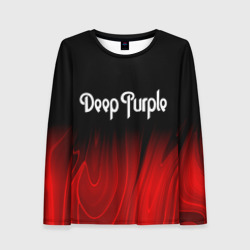 Женский лонгслив 3D Deep Purple red plasma