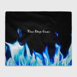 Плед 3D Three Days Grace blue fire