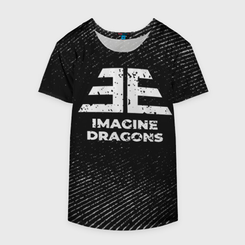 Накидка на куртку 3D Imagine Dragons с потертостями на темном фоне, цвет 3D печать - фото 4