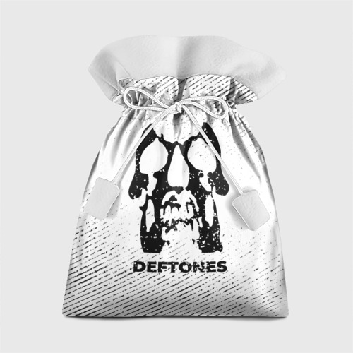 Подарочный 3D мешок Deftones с потертостями на светлом фоне