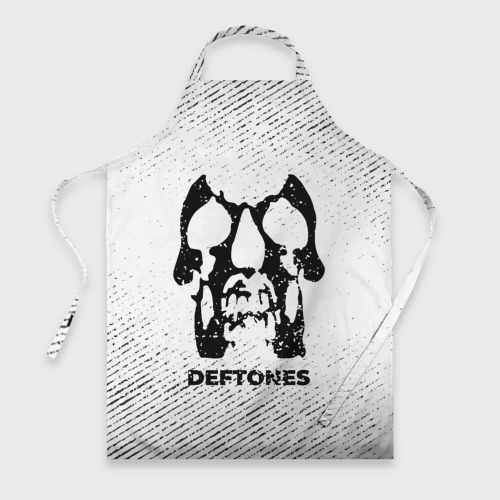 Фартук 3D Deftones с потертостями на светлом фоне