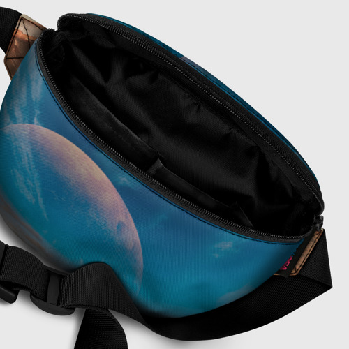 Поясная сумка 3D с принтом Пустыня и очертания планеты, фото #6