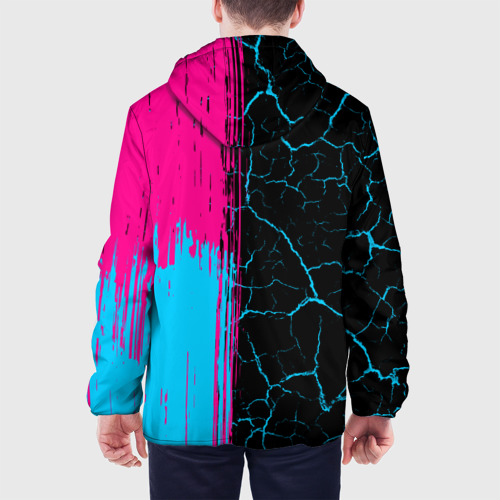 Мужская куртка 3D Radiohead - neon gradient: по-вертикали, цвет 3D печать - фото 5
