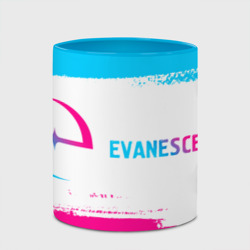 Кружка с полной запечаткой Evanescence neon gradient style: надпись и символ - фото 2