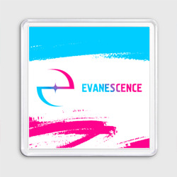 Магнит 55*55 Evanescence neon gradient style: надпись и символ