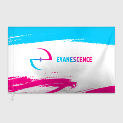 Флаг 3D Evanescence neon gradient style: надпись и символ
