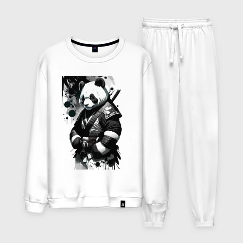 Мужской костюм хлопок Panda samurai - sketch