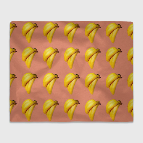 Плед 3D с принтом Желтые бананы, вид спереди #2