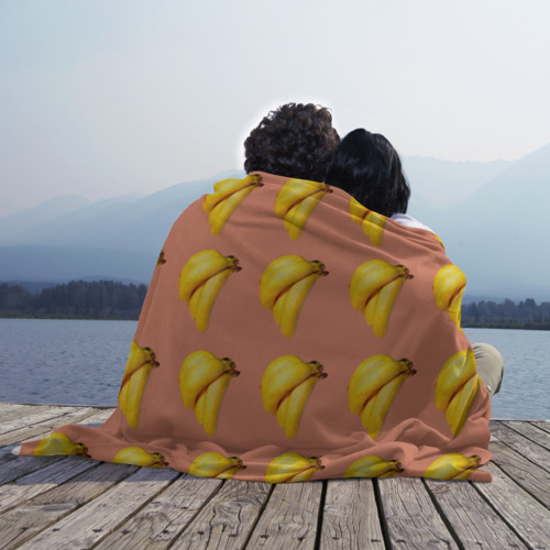 Плед 3D с принтом Желтые бананы, вид сбоку #3