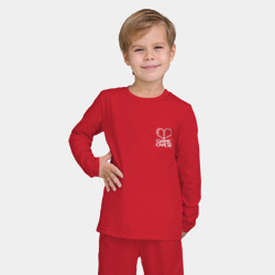 Детская пижама с лонгсливом хлопок Пиксельное сердечко Game over - мини - фото 2