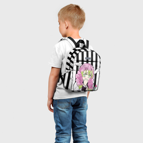 Детский рюкзак 3D с принтом Мицури стесняшка - столп любви, фото на моделе #1